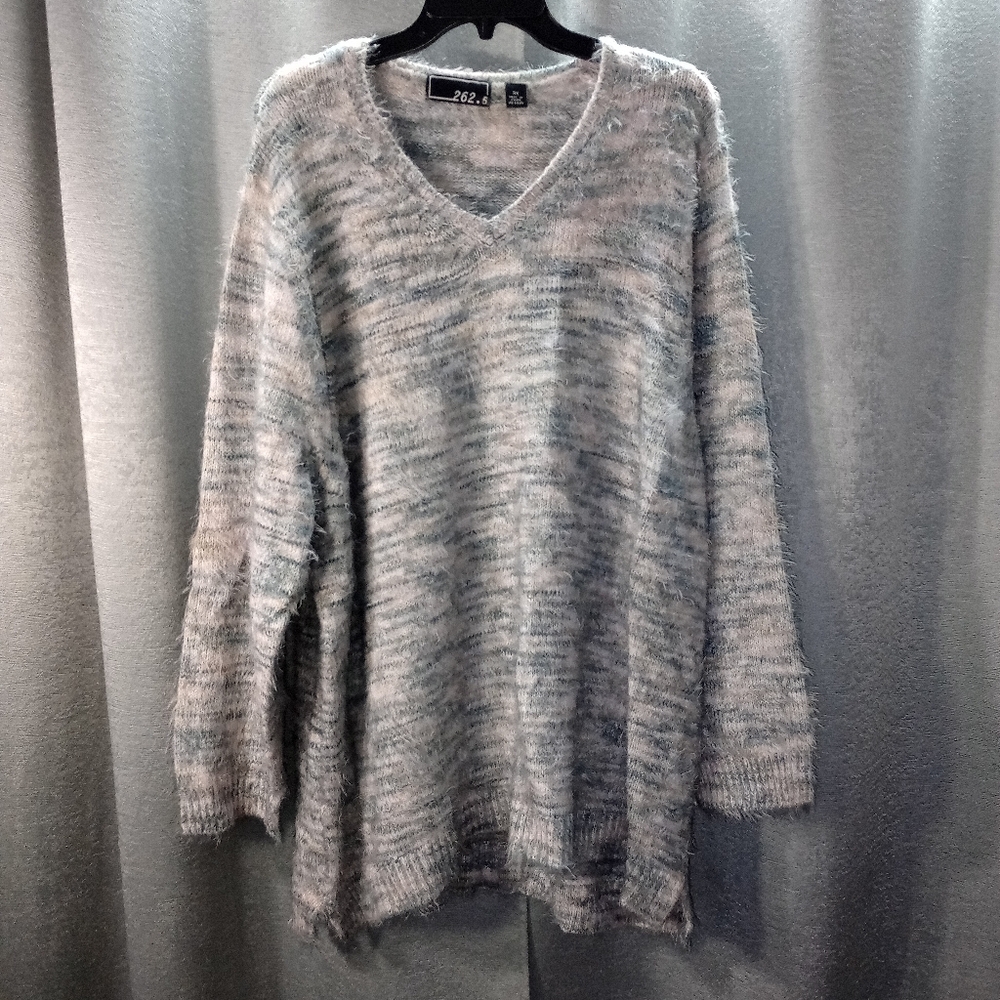 New Hairy V-Neck Sweater